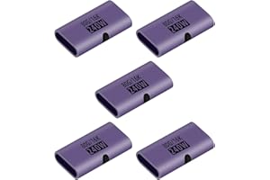 RIIEYOCA PD 240W USB C Female to Female Adapter,80Gbps USB C Coupler,Type C Extender with 16K@60Hz Video Aluminum(5-Pack)