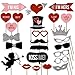 Valentine’s Day Photo Booth Props Kit [27pcs] Valentines day, Wedding Decorations