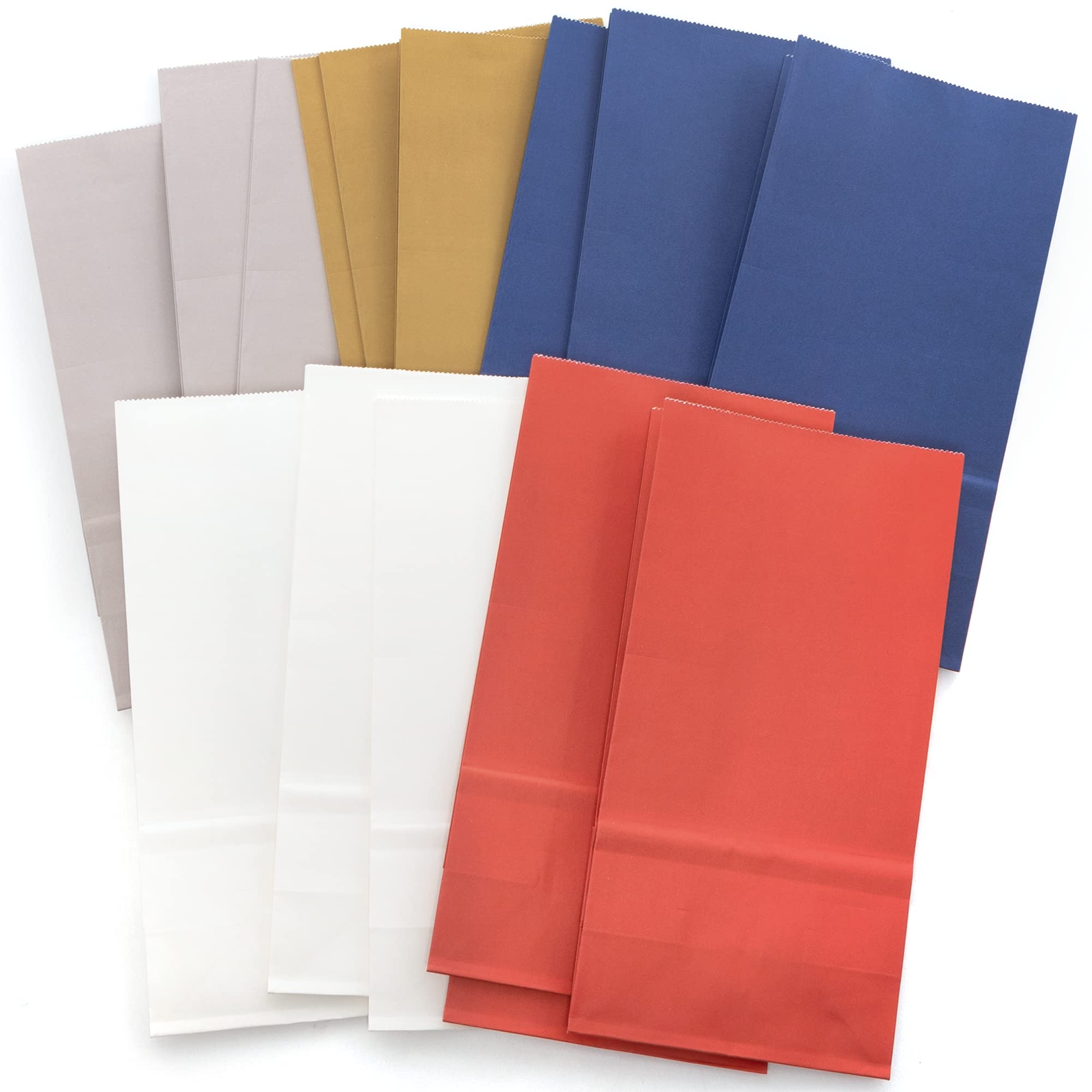 Baker Ross PJ120 Red White and Blue Party Bags - Pack of 15, Party Decorations and Supplies