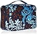 Vera Bradley Women's Cotton Large Blush & Brush Makeup Organizer Case, Java Floral, One Size