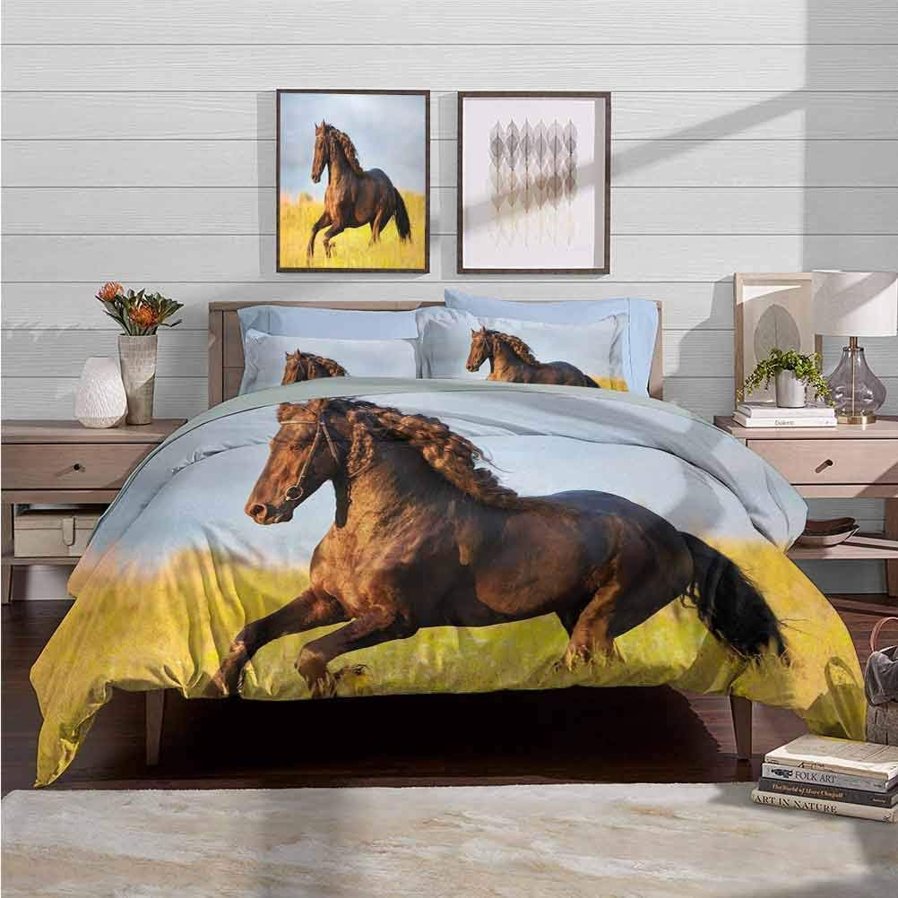 Duvet Cover Set Quilt cover Horses Toddler Bedding Sets