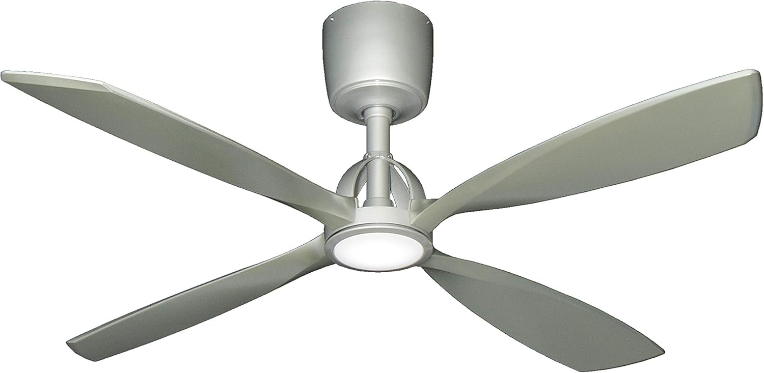 TroposAir Ninja 56" Ceiling Fan in Brushed Nickel with LED Light and Remote