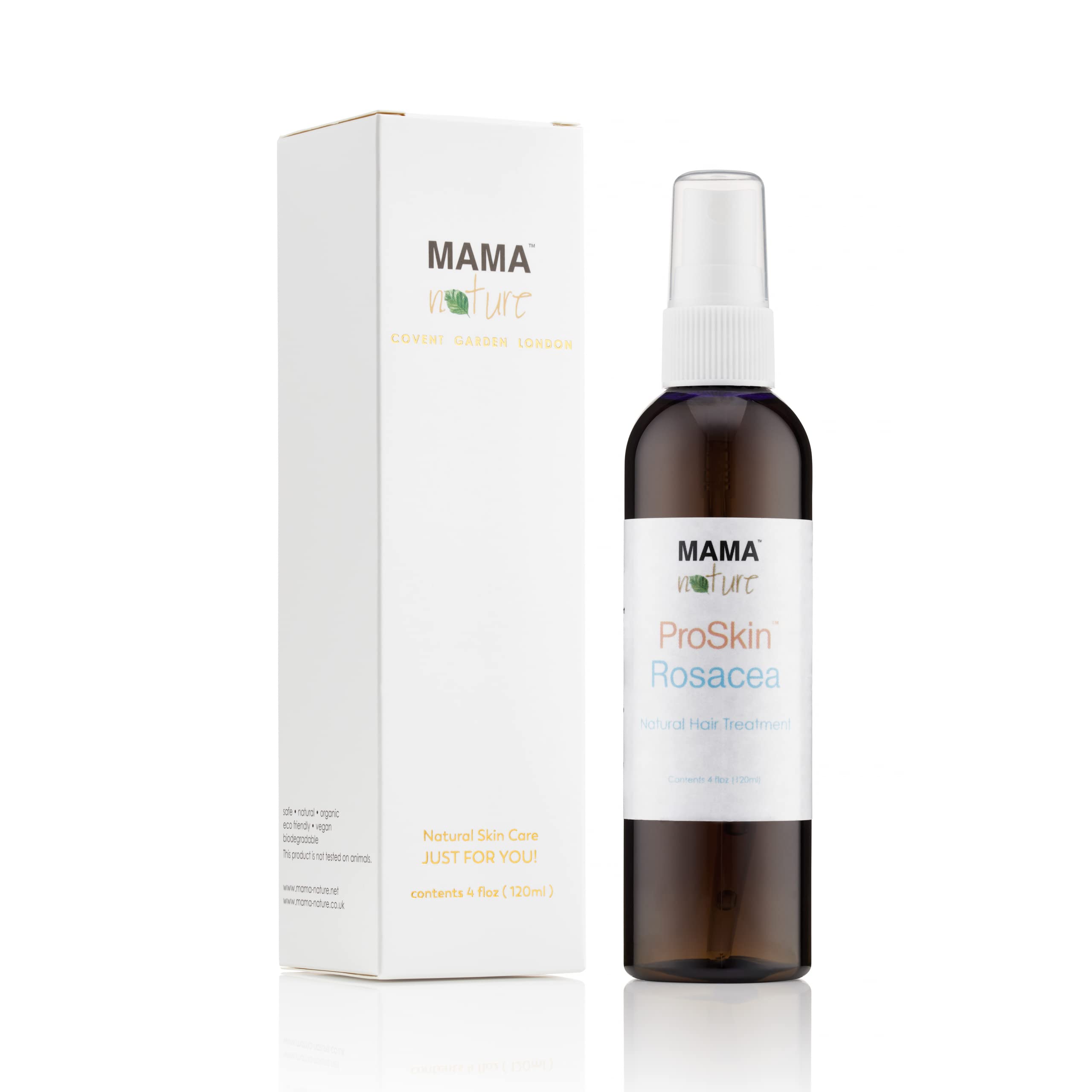 Rosacea Relief Natural Hair Treatment - Mama Nature ProSkin Hair Scalp Healing. Day Night Skincare. Soothing and Moisturising. Dermatologist Recommended. Handmade in the UK. 4.2 fl oz/120 ml