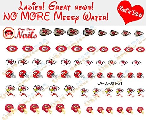 Amazon Com Kc Chiefs Clear Vinyl Peel And Stick Not Waterslide