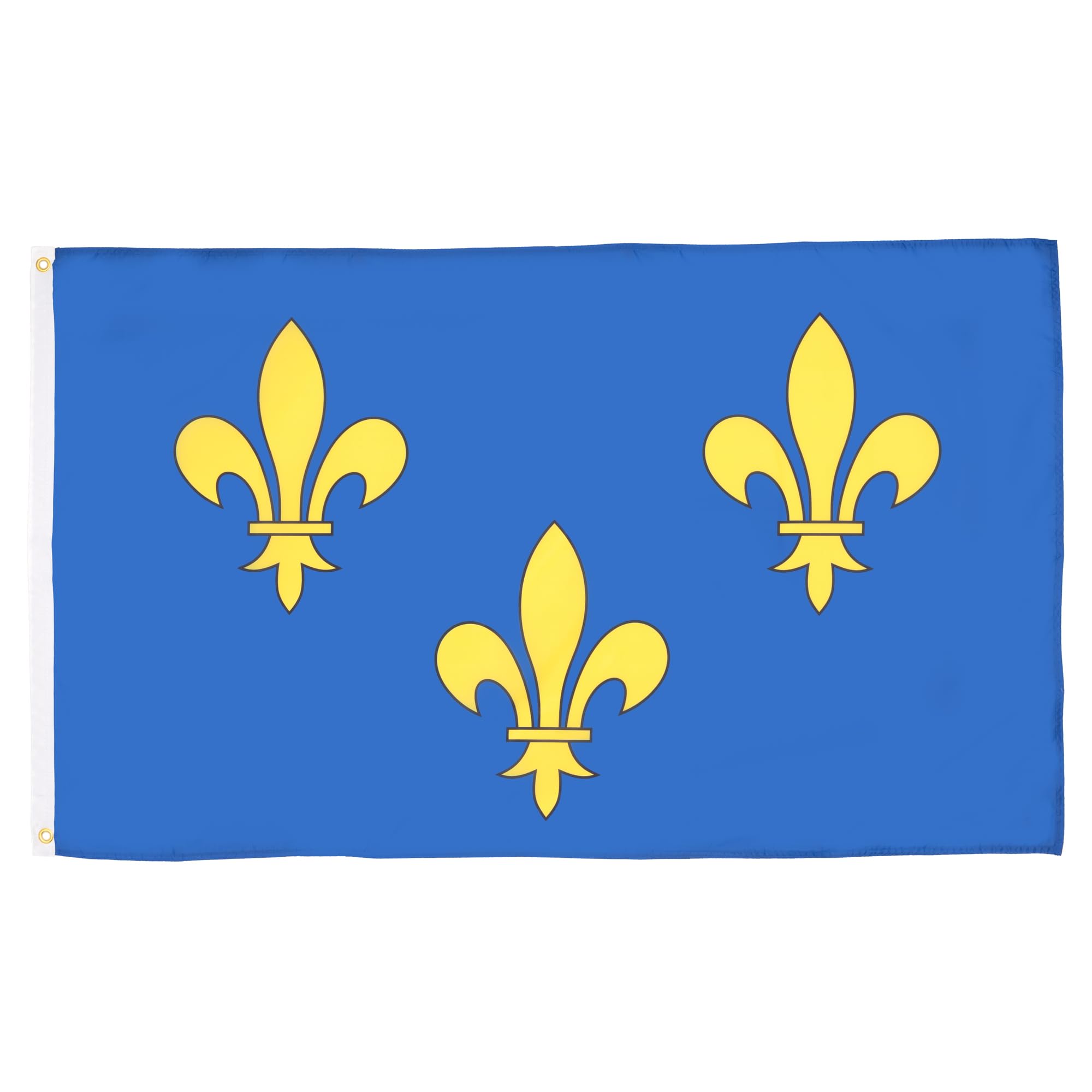 AZ FLAG - Fleur-De-Lis Multi Blue And Gold Flag - 2x3 Ft - 100D Polyester French Royal - France Banner with Two Metal Grommets - Fade Resistant - Vivid Colors - 2' x 3' Feet - 90x60 Cm
