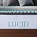 LUCID 2.5 Inch Duo-Foam Charcoal Fusion - Dual Density Bamboo Charcoal - Gel Memory Foam - Hypoallergenic Temperature-Regulating Optimum Comfort - Full
