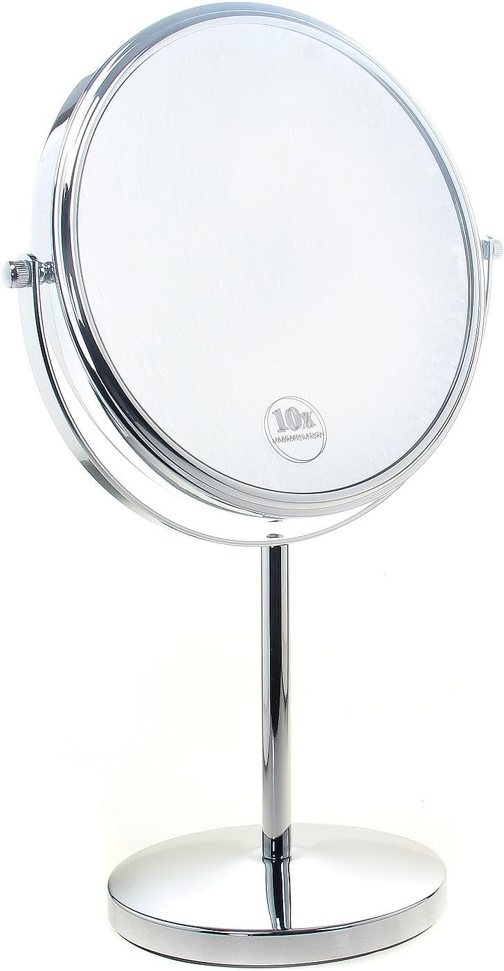 TUKA Freestanding Cosmetic Mirror 5x Zoom, 8 inch Make Up Mirror