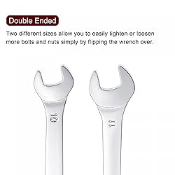 uxcell Thin Open End Wrench, 10mm x 11mm Metric
