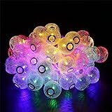 BlueFire Lantern String Lights Outdoor String Lights w/ 50 Led Bulbs 31ft Long Globe Fairy Light for Christmas Party, Landscape Indoor Window, Bedroom, Wedding (Multi-color)