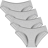 Closecret Women Comfort Cotton Stretch Bikini Cut Panties Multi Pack Breathable Underwear