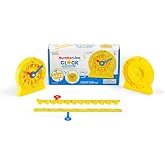hand2mind NumberLine Clock, Telling Time Teaching Clock, Learn to Tell Time Clock, Analog Classroom Learning Clock, Teaching Time Math Manipulatives, Clocks for Kids Learning to Tell Time (Set of 6)