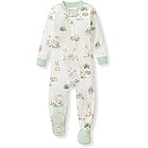 Burt's Bees Baby baby-boys Sleeper Pjs, 100% Organic Cotton, One-piece Footie, Zip Up Jumpsuit, Snug Fit Pajamas