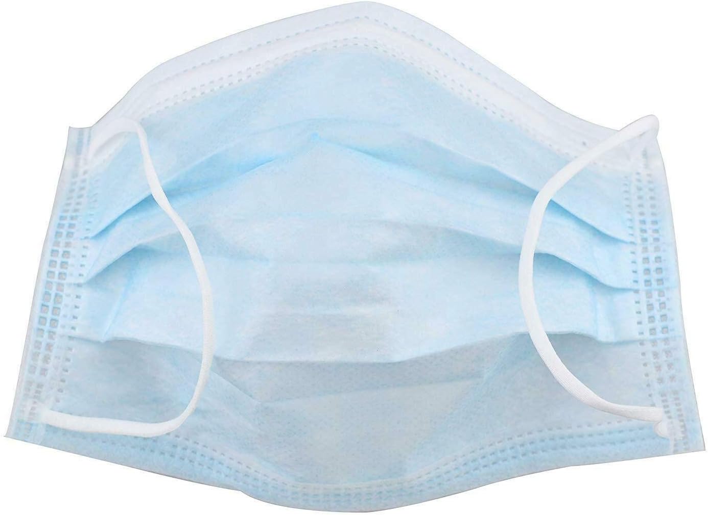 Procedure Surgical Mask Disposable 3 Layer Earloop Blue 50 pcs McKesson Mask New