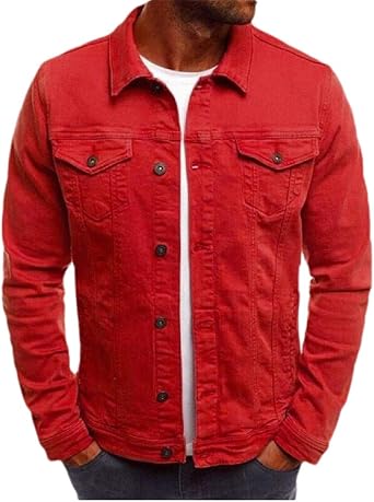 red denim jacket amazon