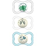 Amazon.com : MAM Air Day & Night Pacifiers (3 Pack), MAM Sensitive Skin ...