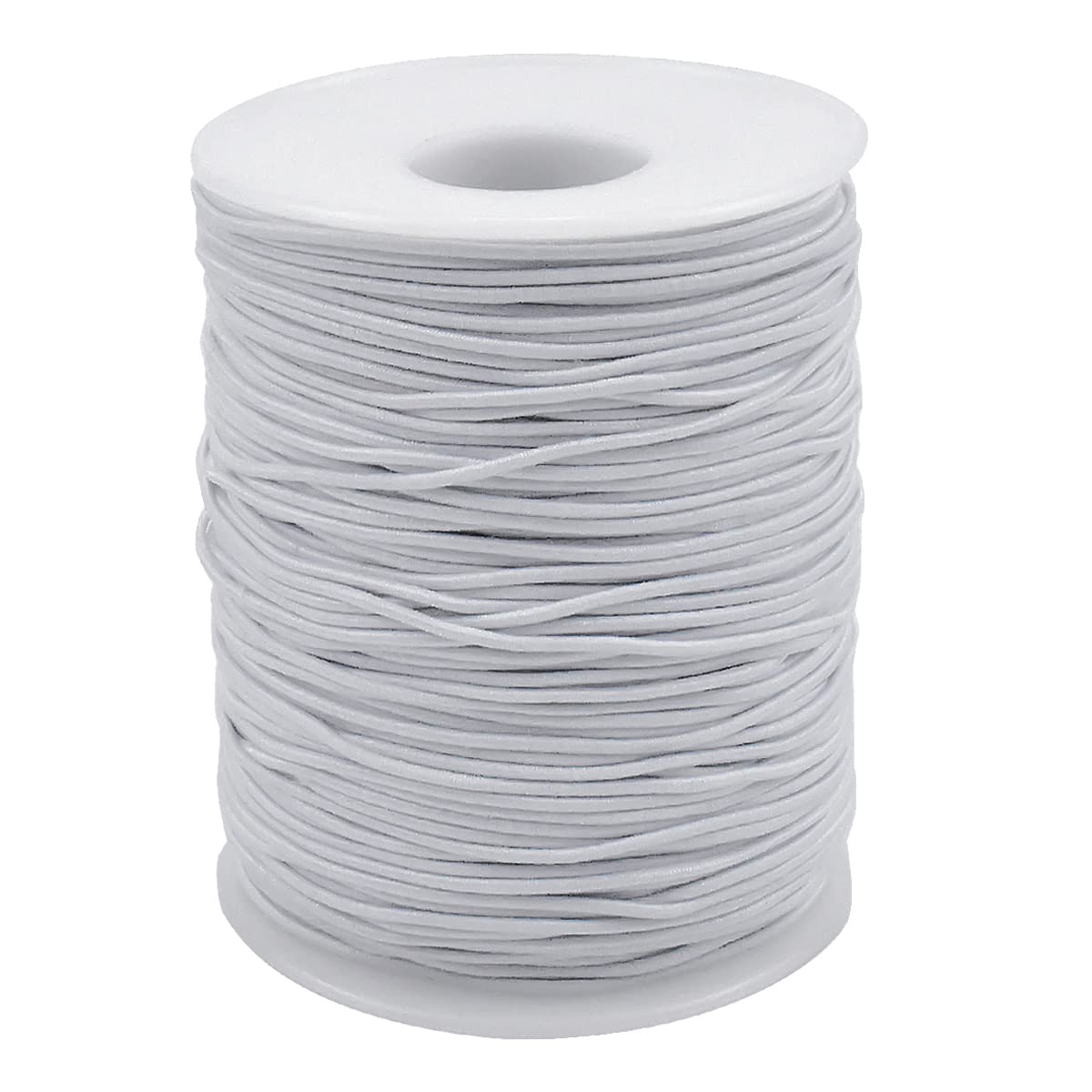 Elastic Cord Beading Cord Elastic String for Bracelets,Beading Thread for Jewellery Making Stretchy String Elastic for Bracelet Making Elastic Bead Thread Rope Cord for Necklace Craft (white)