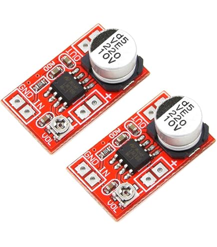 5 Pezzi Amplificatore LM386 Per Microfono Elettrete - Mini Scheda AMP DC4V-12V Con Regolazione Guadagno - Foto 8