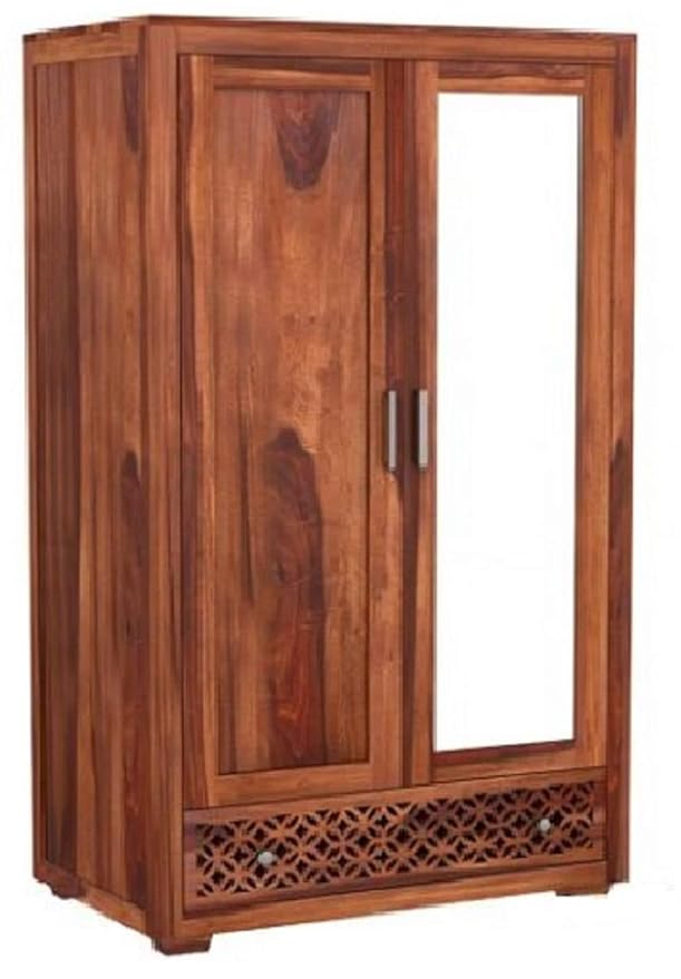 TG Furniture Jodhpur Sheesham Wardrobe Natural,2 door Amazon.in Home