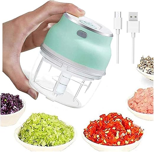 BOOLLY Electric Mini Garlic Chopper Vegetable Food Mincer USB