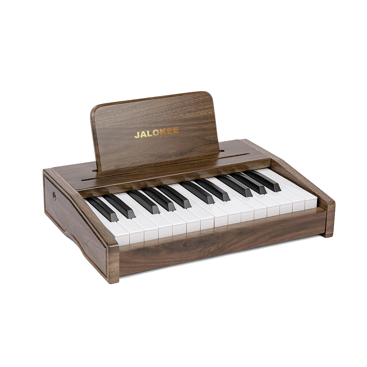 JALOKEE Kids Piano Keyboard, Digital Piano for Kids, Educational Musical Instrument, Wooden Toys Gift for Toddlers Girls Boys (Walnut, 25 Keys) — image 1