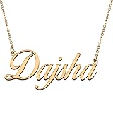 HUAN XUN Customized Custom Simple Any Name Necklace