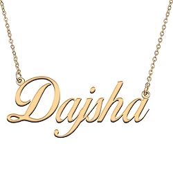 HUAN XUN Customized Custom Simple Any Name Necklace