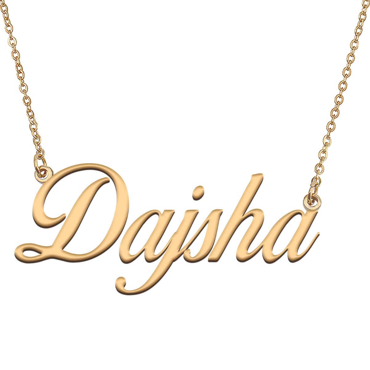 HUAN XUN Customized Custom Simple Any Name Necklace