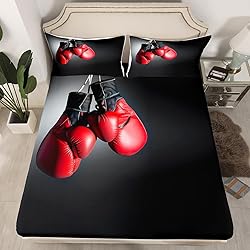 Erosebridal Boxing Bedding Set Sports Theme Fitted