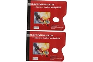 Veemoon 2pcs Tearable Watercolor Paper Pad Paint Mixing Palette Sheets for Acrylic Oil Painting Craft Projec