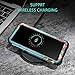 LONTECT Compatible Galaxy S9 Case Floral 3 in 1 Heavy Duty Hybrid Sturdy High Impact Shockproof Protective Cover Case for Samsung Galaxy S9 - Teal/Red Flower
