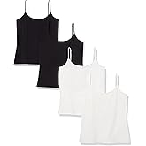 Amazon Essentials Women's Slim-Fit Camisole, Pack of 4