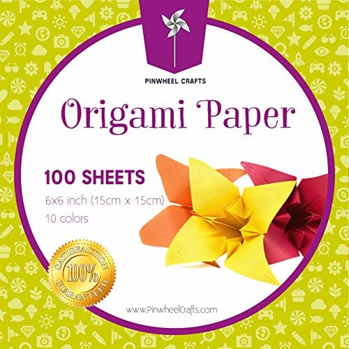 Origami Paper by Pinwheel Crafts 6-inch by 6-inch, 100 sheets