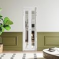 BARNER HOME Bi-Fold Door, One Mirror Closet Doors for 24in. x 80in. Opening, Folding Closet Doors with Hardware Kits, MDF, White Multifold Interior Door