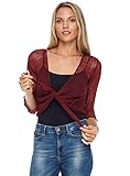 SHU-SHI Sheer Cardigans For Women Summer Knit Shrug