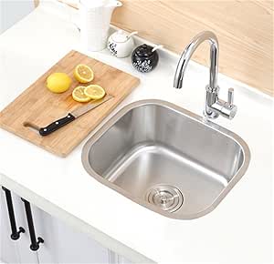 HomeLava Fregadero de un Seno Fregadero pequeño de acero inoxidable 304