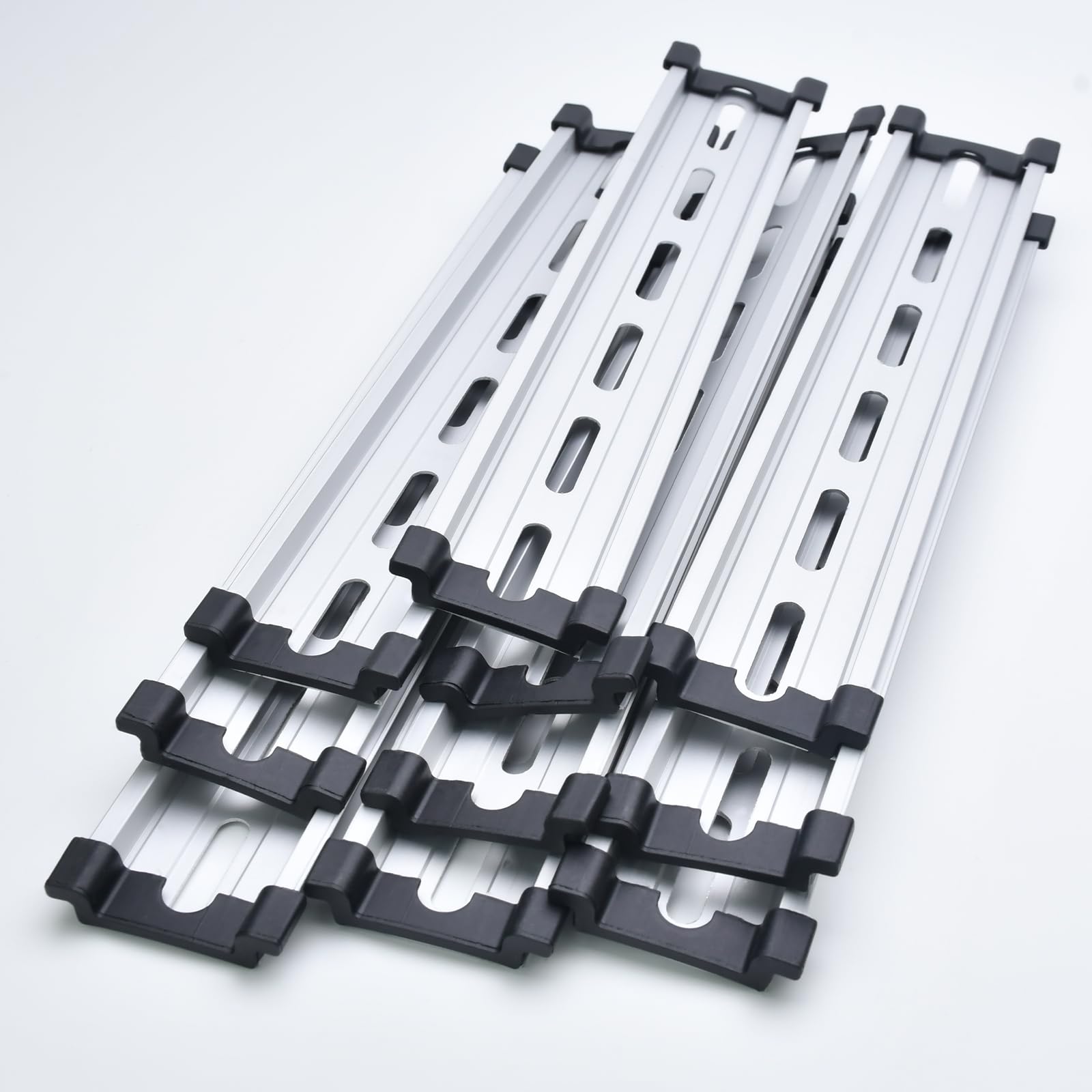 Photo 1 of 10 pcs DIN Rail Slotted Aluminum RoHS 8" Inches Long 35mm Wide 7.5mm High