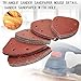 CHDENUO K-Musculo Mouse Detail Sander Sandpaper Sanding Paper Assorted 40 80 120 180 240 Grits (50PCS Mouse Sandpaper)
