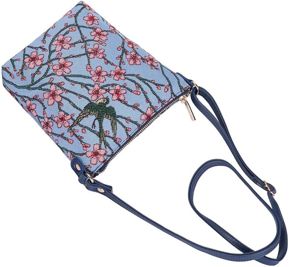 Signare Tapestry Small Crossbody Bag Sling Bag for Women with Bird Designs (Blossom and Swallow) - Image 5