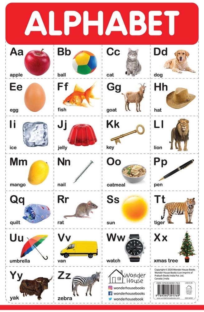 Buy Alphabet My First Early Learning Wall Posters For Preschool Kindergarten Nursery And Homeschooling 19 Inches X 29 Inches Book Online At Low Prices In India Alphabet My First