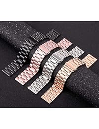 Minfex Compatible with Samsung Galaxy Watch Bands 42mm 46mm, 20mm 22mm Stainless Steel Replacement Band Accessory Strap for Samsung Galaxy Watch SM-R810 SM-R800