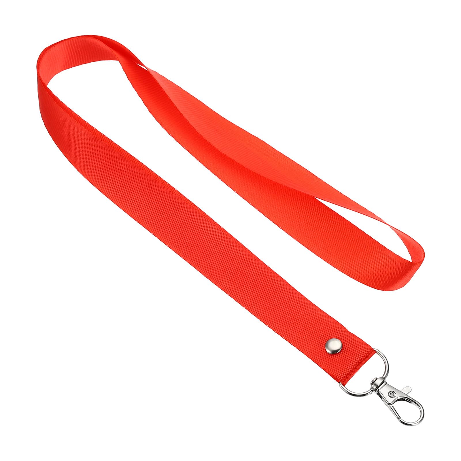 PATIKIL 17" Neck Lanyards, 20 Pack 0.8" Width Flat Strap Lanyard with Swivel Hook Clip for Name Tag Badges Holder ID Card Keys, Red