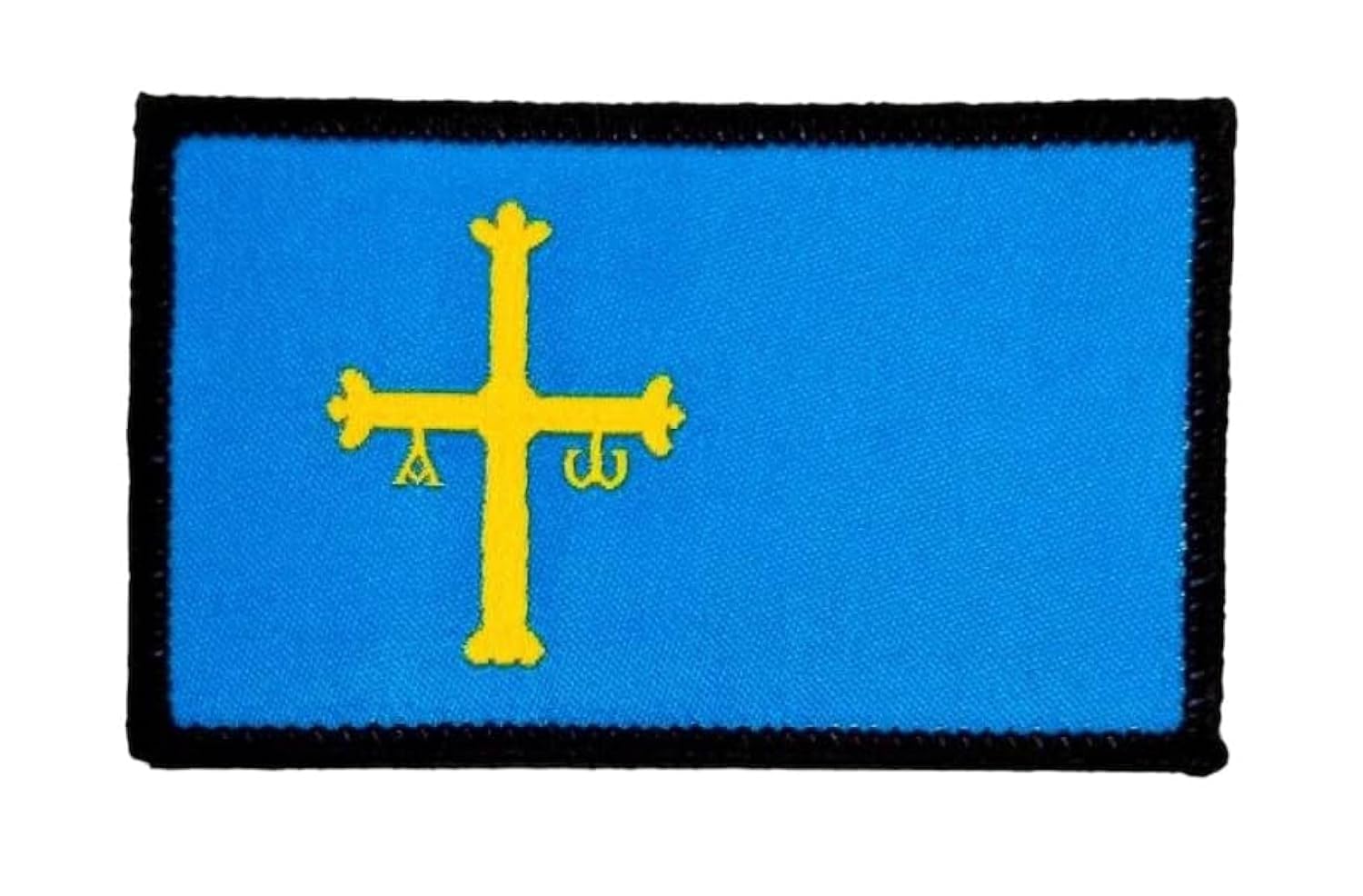 Embroidered Patches Spain Flag with Official Colours - Embroidered Crest - Embroidered Biker Patches - Military Patches, Spain Patch (Asturias)