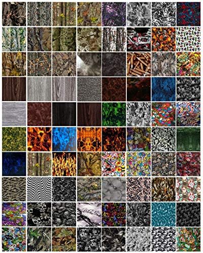 Hydrographics Film Water Transfer Printing 5 Packs of Amazing Random Water Transfer Film(5 Rolls X3.3FT)