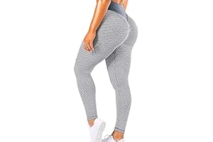 JGS1996 Butt Lifting Leggings for Women Tummy Control Workout Yoga Pants High Waisted Scrunch Booty Gym Tights