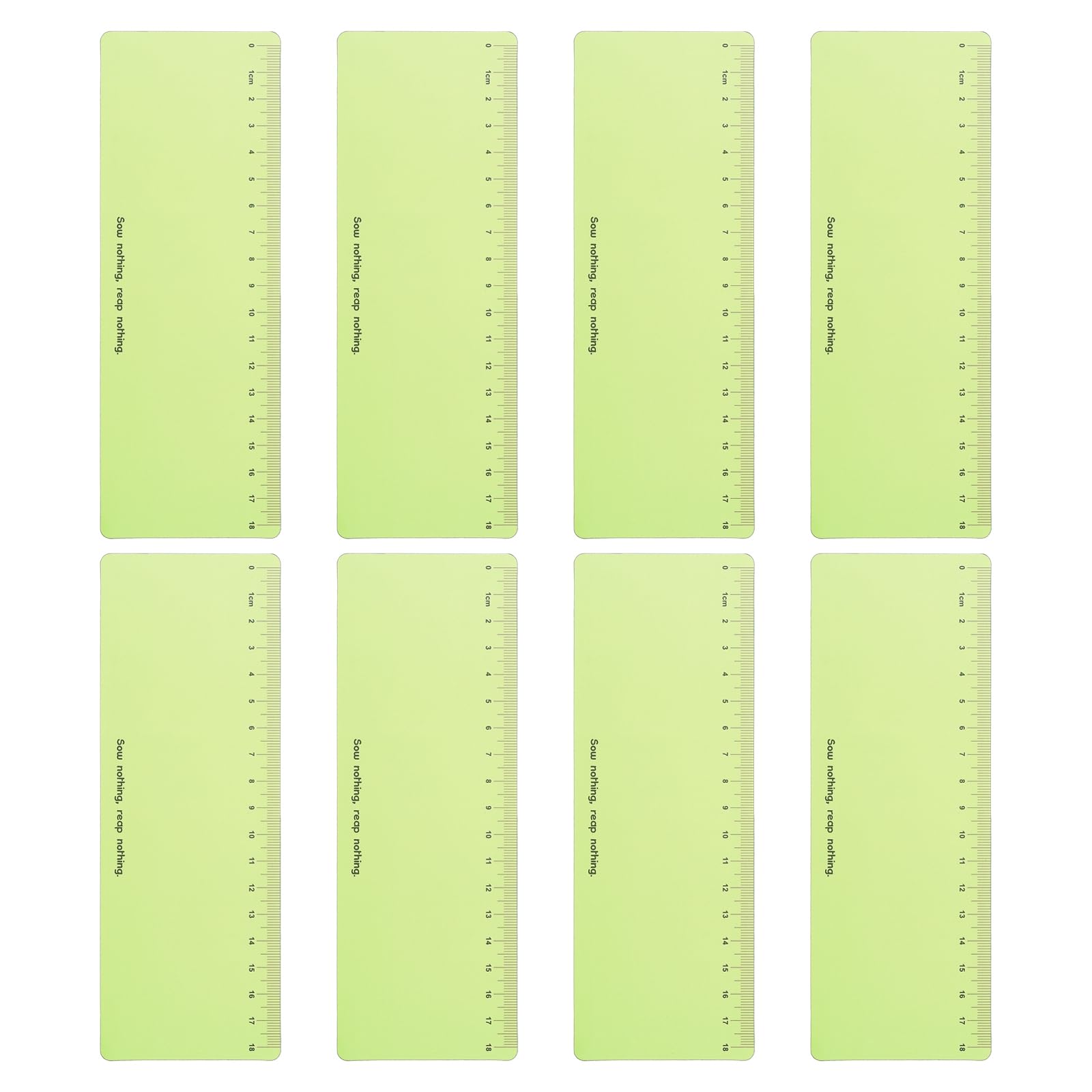 PATIKIL Guided Reading Strips, 8pcs Highlight Colored Overlay Bookmark Reading Tracking Ruler Teacher Teaching Supplies for Classroom, Light Green