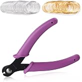 SPEEDWOX 5 Inch Memory Wire Cutting Pliers 200 Loops Memory Wire Set Flush Cut Pliers For Memory Wire Jewelry Making Gold &amp; Silver Loop Beading Hobby Work Tool for Arts and Crafts Electronics