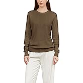 DAIMIDY Women's Wool Blend Classic Crewneck Sweater Tops