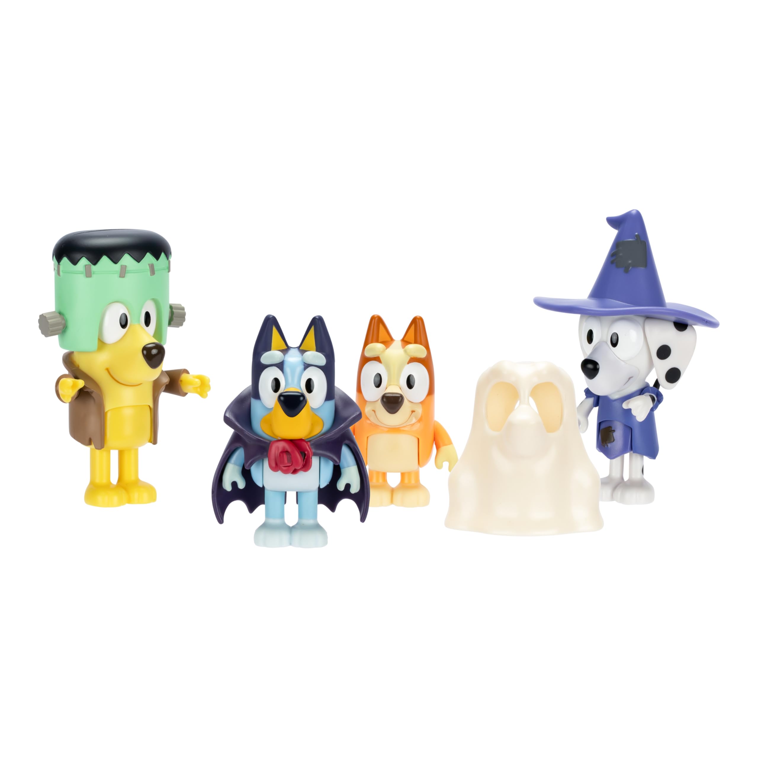 Bluey Figure 4-Packs, Halloween, 2.5