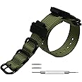 Nylon Strap Replacement Watch Bands Compatible with Casio G-Shock Watch Model GA-100 / GA-110 / GA-100C / GA-300 / GA-120 / GA-200/ GD-100 /GA-140/GA-735/GA-800/DW-5600/DW-5610/DW-5305/DW-6900/GW-6900