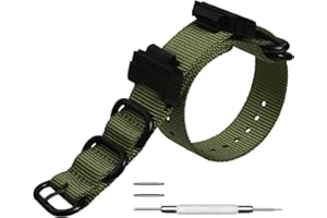 UEMOH Nylon Strap Replacement Watch Bands Compatible with Casio G-Shock Watch Model GA-100 / GA-110 / GA-100C / GA-300 / GA-120 / GA-200/ GD-100 /GA-140/GA-735/GA-800/DW-5600/DW-5610/DW-5305/DW-6900/GW-6900
